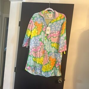 Colorful Abstract Midi Dress